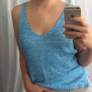 Knit blue tank NWOT